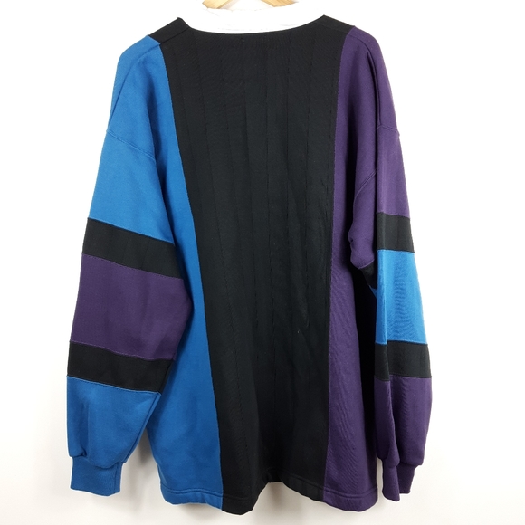 3/$18 NWOT St John's Bay Color Block Sweatshirt - Picture 2 of 8